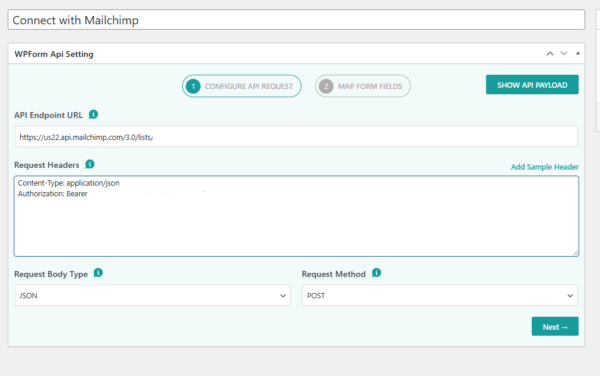 Add New API Integration