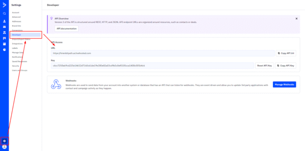 Authorize ActiveCampaign