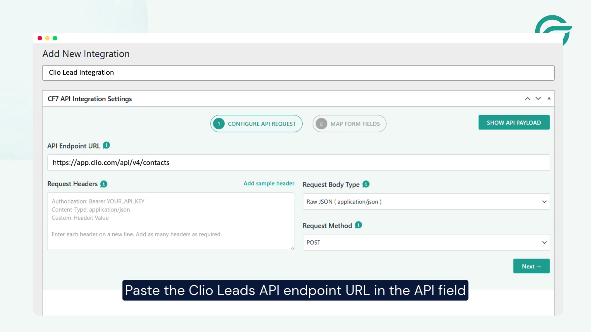 Add the Clio Leads API Endpoint