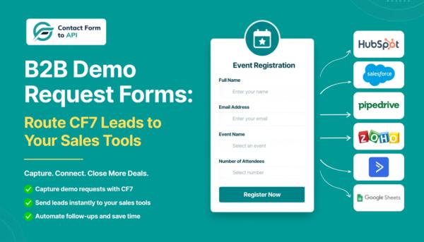 B2B Demo Request Forms Route CF7 Leads to Your Sales Tools